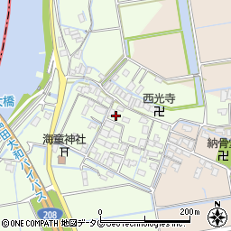 福岡県みやま市高田町徳島537周辺の地図