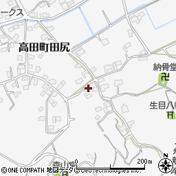 福岡県みやま市高田町田尻975周辺の地図