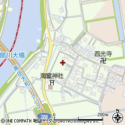 福岡県みやま市高田町徳島周辺の地図