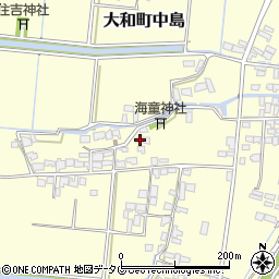 福岡県柳川市大和町中島2360周辺の地図