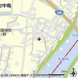 福岡県柳川市大和町中島2240周辺の地図