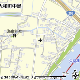 福岡県柳川市大和町中島2238周辺の地図