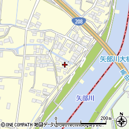 福岡県柳川市大和町中島2215周辺の地図