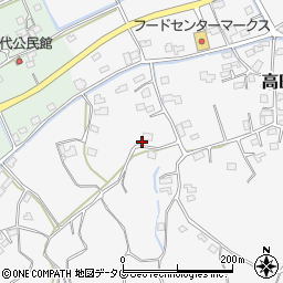 福岡県みやま市高田町田尻425周辺の地図