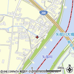 福岡県柳川市大和町中島2213周辺の地図