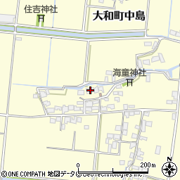 福岡県柳川市大和町中島2387周辺の地図