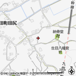 福岡県みやま市高田町田尻1306周辺の地図