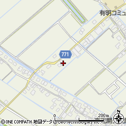 福岡県柳川市大和町皿垣開1012周辺の地図