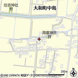 福岡県柳川市大和町中島2379周辺の地図