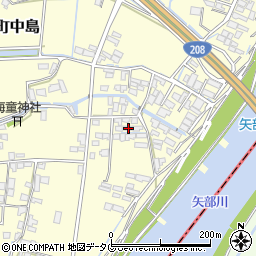 福岡県柳川市大和町中島2234周辺の地図
