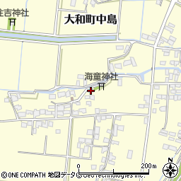 福岡県柳川市大和町中島2366周辺の地図