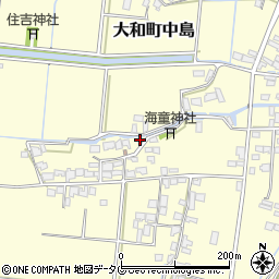 福岡県柳川市大和町中島2373周辺の地図