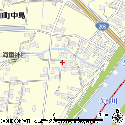 福岡県柳川市大和町中島2231周辺の地図