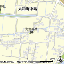 福岡県柳川市大和町中島2356周辺の地図