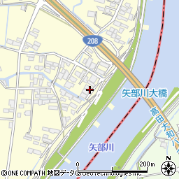 福岡県柳川市大和町中島2209周辺の地図