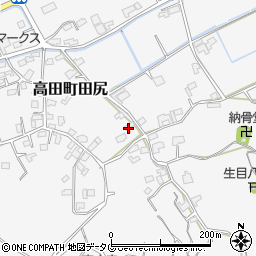 福岡県みやま市高田町田尻965周辺の地図