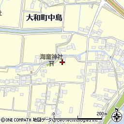 福岡県柳川市大和町中島2350周辺の地図