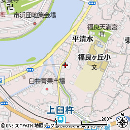 大分県臼杵市平清水230周辺の地図