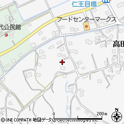 福岡県みやま市高田町田尻424周辺の地図