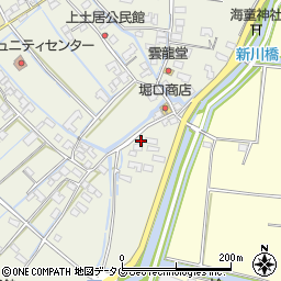 福岡県柳川市大和町皿垣開421周辺の地図