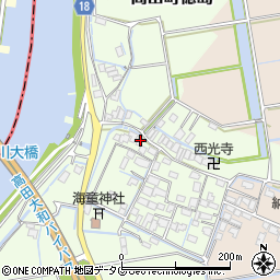 福岡県みやま市高田町徳島500周辺の地図