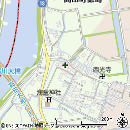 福岡県みやま市高田町徳島499周辺の地図