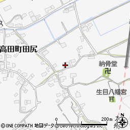 福岡県みやま市高田町田尻1335周辺の地図