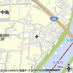 福岡県柳川市大和町中島2224周辺の地図