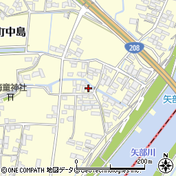 福岡県柳川市大和町中島2225周辺の地図