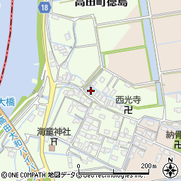 福岡県みやま市高田町徳島505周辺の地図