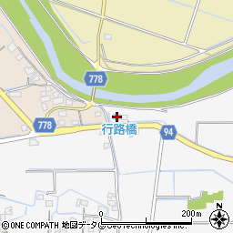 福岡県みやま市高田町江浦16周辺の地図