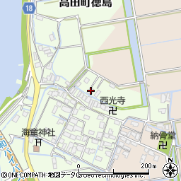 福岡県みやま市高田町徳島509周辺の地図