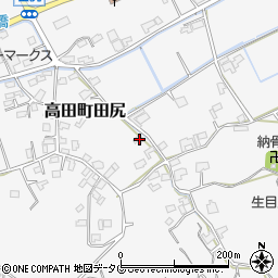 福岡県みやま市高田町田尻964周辺の地図