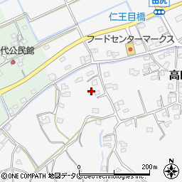 福岡県みやま市高田町田尻415周辺の地図