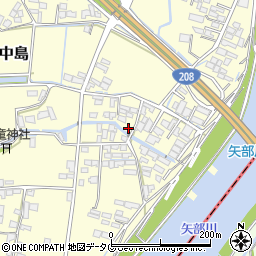 福岡県柳川市大和町中島2188周辺の地図