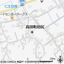 福岡県みやま市高田町田尻931周辺の地図