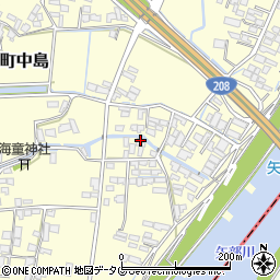 福岡県柳川市大和町中島2226周辺の地図