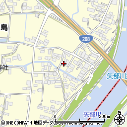 福岡県柳川市大和町中島2190周辺の地図