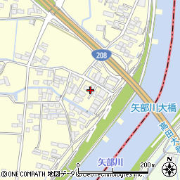 福岡県柳川市大和町中島2202周辺の地図