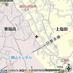 大分県臼杵市二王座474周辺の地図