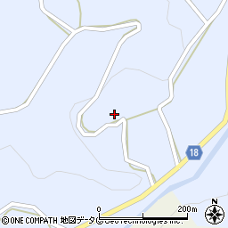 熊本県山鹿市鹿北町岩野678周辺の地図