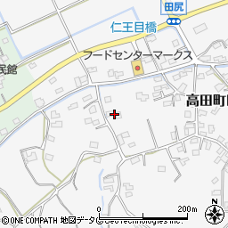 福岡県みやま市高田町田尻890周辺の地図