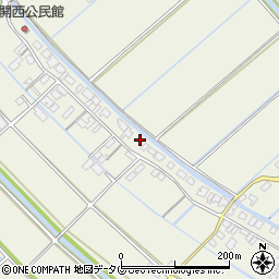 福岡県柳川市大和町皿垣開1446周辺の地図