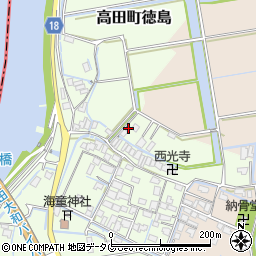 福岡県みやま市高田町徳島507周辺の地図