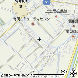 福岡県柳川市大和町皿垣開582周辺の地図