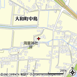 福岡県柳川市大和町中島2165周辺の地図