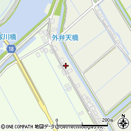 福岡県柳川市大和町皿垣開2521周辺の地図