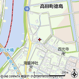 福岡県みやま市高田町徳島476周辺の地図