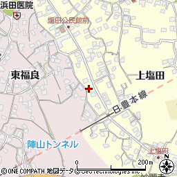 大分県臼杵市上塩田473-1周辺の地図