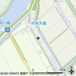 福岡県柳川市大和町皿垣開2523周辺の地図